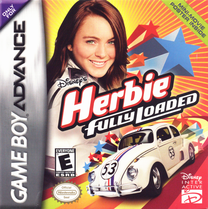 Disney's Herbie: Fully Loaded box art for GameBoy Advance